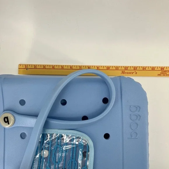 Bogg Bag Baby Tote Light Carolina on my Mind Blue Waterproof Washable Beach Bag - Picture 7 of 8